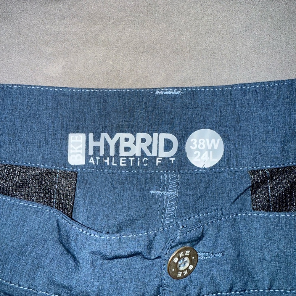 BKE Hybrid Athletic Fit shorts in Deep Blue